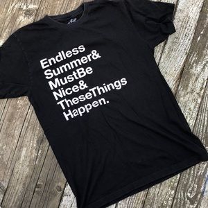 G easy T-shirt black with white letters